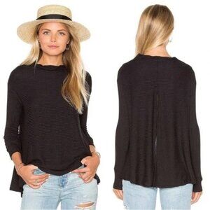 Free People | We The Free Lover Ribbed Split Back Pullover